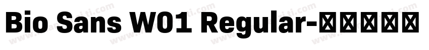 Bio Sans W01 Regular字体转换